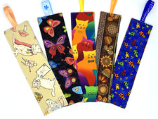 Handmade Fabric Bookmarks with