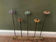 Scrap Metal Garden Stakes