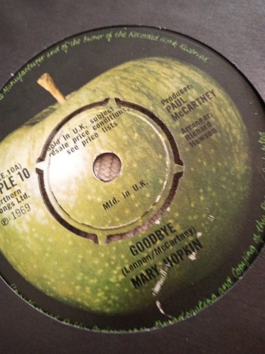 Mary hopkin goodbye - mary, rpm