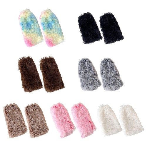 Colorful plush furry leg - furry,