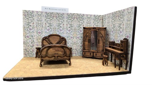 Art nouveau bedroom - art,