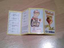 watford fixture list 1989/90