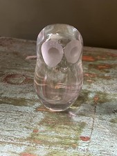 Wedgwood Small Clear Glass Owl