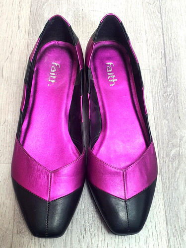 Faith black pink leather - faith,