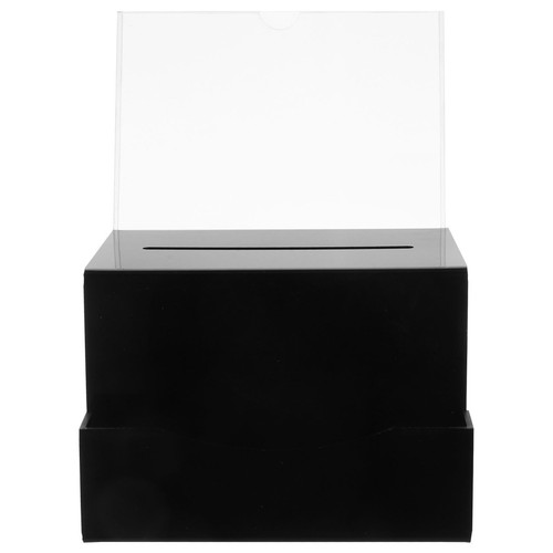 Set black acrylic donation - black,