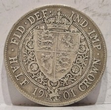 1901 Half Crown Queen Victoria