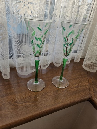 Murano style champagne flutes - style,