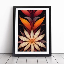 Art deco flower framed - art, no.7