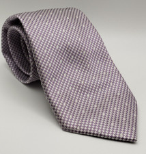 Purple & White Houndstooth Tie