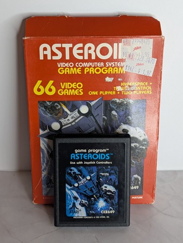 Asteroids atari 2600 game - asteroids, w/