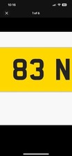Ben Number Plate For Sale Benjamin Bennett Benson Benny 83 NNX Cherished DVLA
