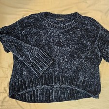 Navy Chenille soft & Comfy women's Jumper, Zara size L