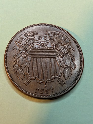1867 usa cent coin - 2,