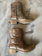 Falco Ayda Ladies Motorcycle Boots Biker Womens Motorbike Brown