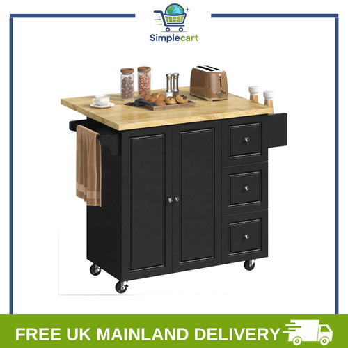 Kitchen island wheels - on,