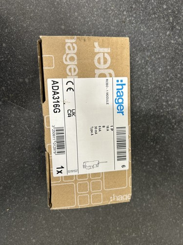Hager ada316g b16 rcbo - b16,