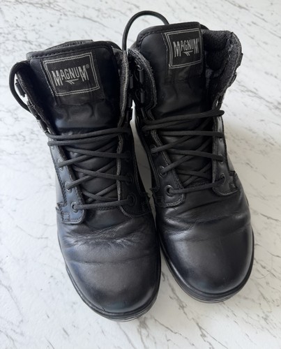 Magnum boots black leather - black,