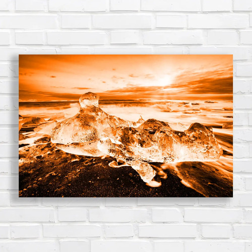 Iceland sunset seascape - iceland,