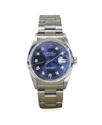Rolex datejust 16200 blue - rolex,
