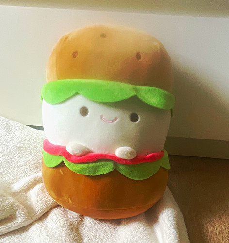 Hamburger plush soft toy - hamburger,
