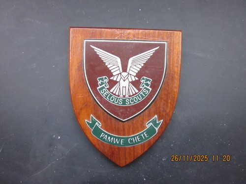 Selous scouts plaque - selous,