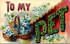 To My Pet Embossed Forget Me