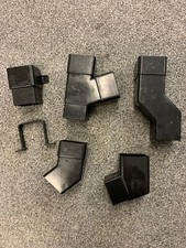 HBP Hepworth / Bartol 65mm Square Line Pipe fittings in Black, Brown & White