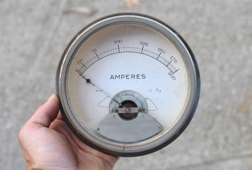 Vintage old industrial gauge