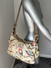 Cath Kidston Garden Birds Handbag With Shoulder Strap
