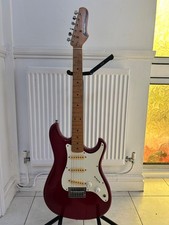 cimar vintage red electric guitar