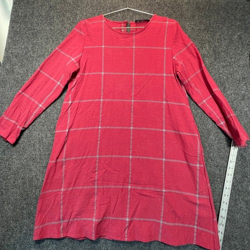 Zanzea plaid tunic - plaid, l