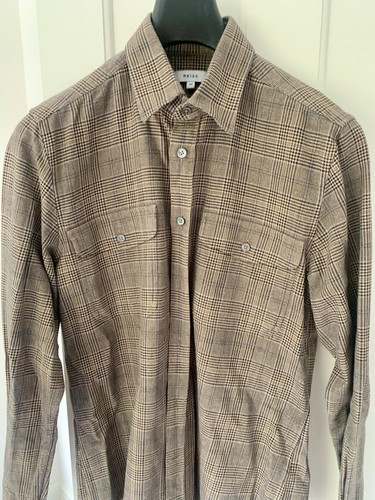 Reiss men beige - check, slim