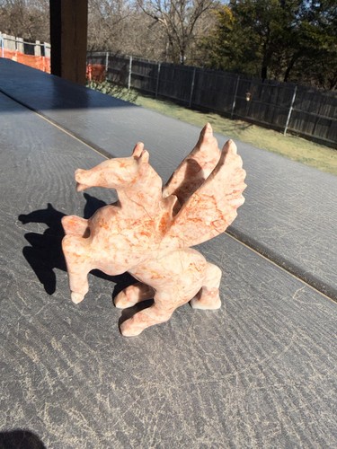 Rare pink marble mythical