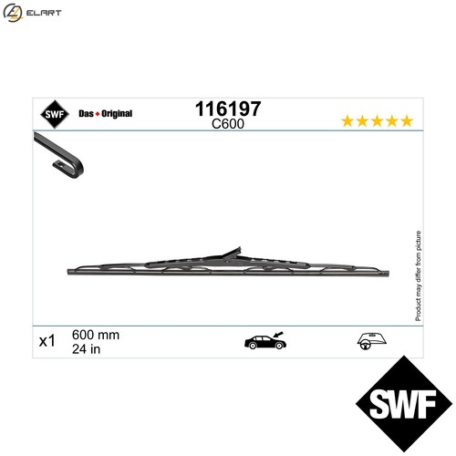 Wiper blade 116197 - 116197, vw