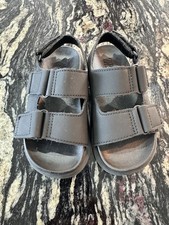 Zara Baby Boy Rubberised Sandles Black Size 7 Toddler (14.9 cm)