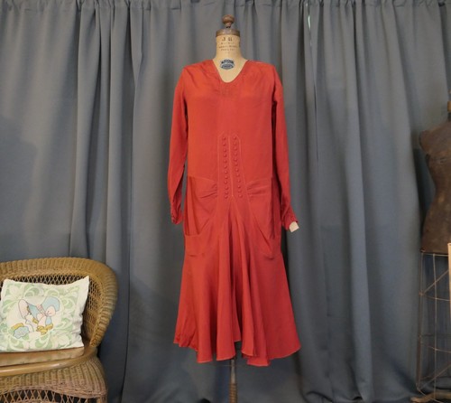 Vintage 1920s burnt orange - 1920s,