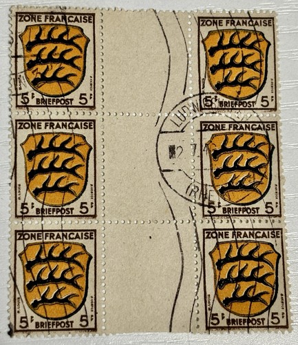 Block six pfennig - block, 5-pfennig