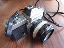 NIkon Nikkormat FT2 35 mm SLR Camera W/NIKKOR S.C Auto 1:1.4 F=50mm Lens