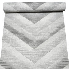 Grey Silver Metallic Wallpaper