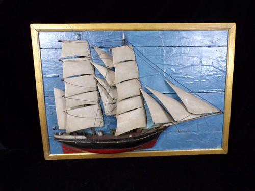 Ship art sailing half - ship, half-
