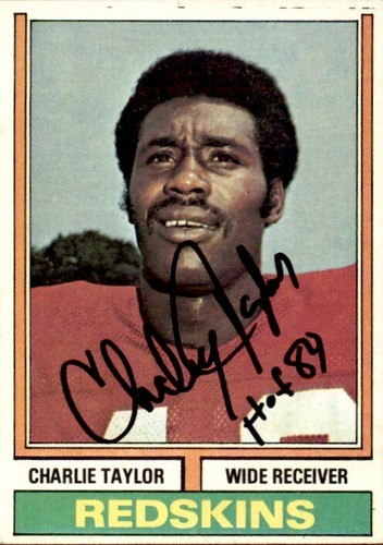 Charlie taylor 1974 topps 510 - charlie,