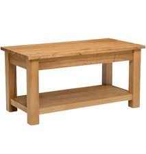 Coffee Table, Large Solid Oak