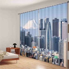 Mount Fuji Convenient 3D Curtain Blockout Photo Printing Curtains Drape Fabric