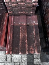 RECLAIMED Marley Ludlow Major dark red Concrete Roof Tiles 