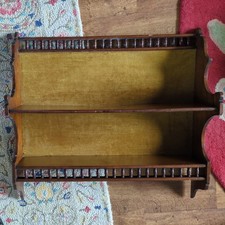 vintage Wooden wall hanging Plate Rack 