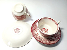 Tea Cups Red Pink Royal