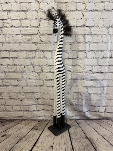 80cm painted wooden - wooden, zebra