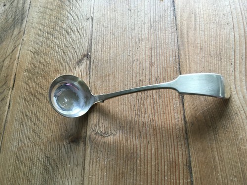 Antique small silver ladle