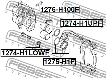 New guide bolt - bolt,, caliper