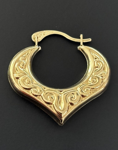 9ct 375 yellow gold - 375, patterned